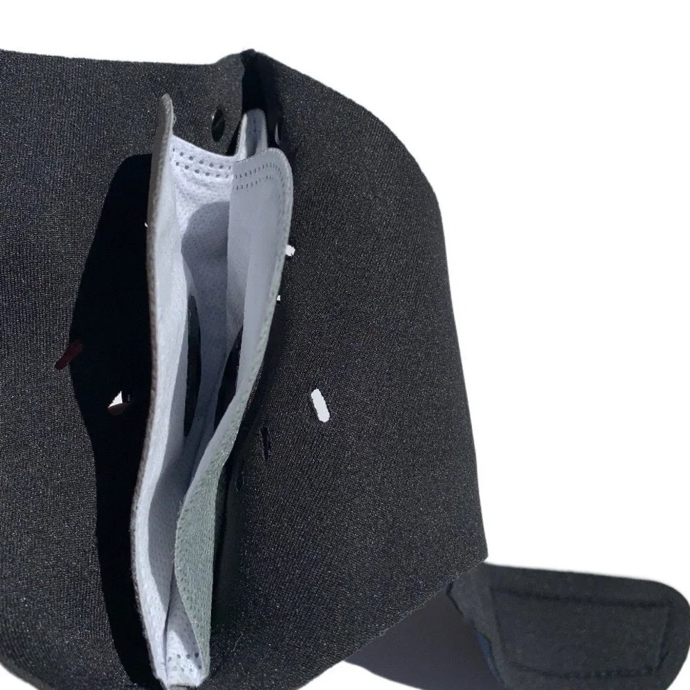 Face mask one size fits all blue and black non medical dust shield sports mask